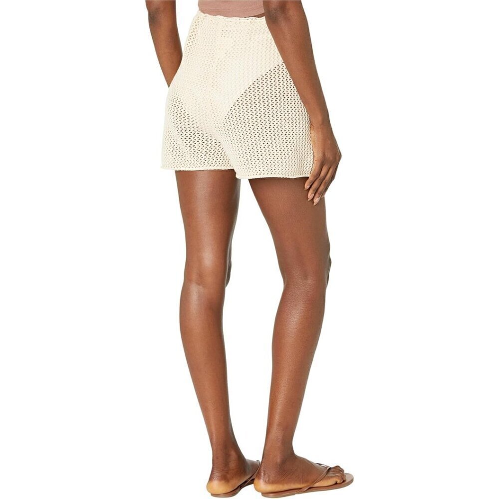 ROXY Island Hopper Crochet Shorts in Tapioca Size Small - Picture 2 of 7